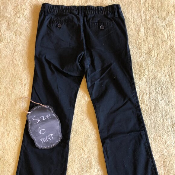 Black Old Navy Maternity Stretch Khakis Casual Pants - SIZE 6 MATERNITY - Picture 3 of 7